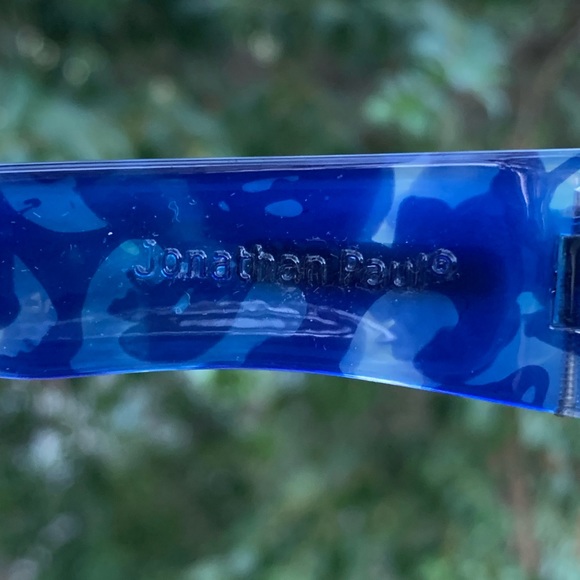 Jonathan Paul Blue Tortoise Chunky Rectangular Sunglasses main image 12